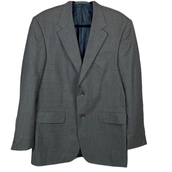 Oscar De La Renta Vintage Plaid Wool Blazer size 42L - Picture 2 of 10